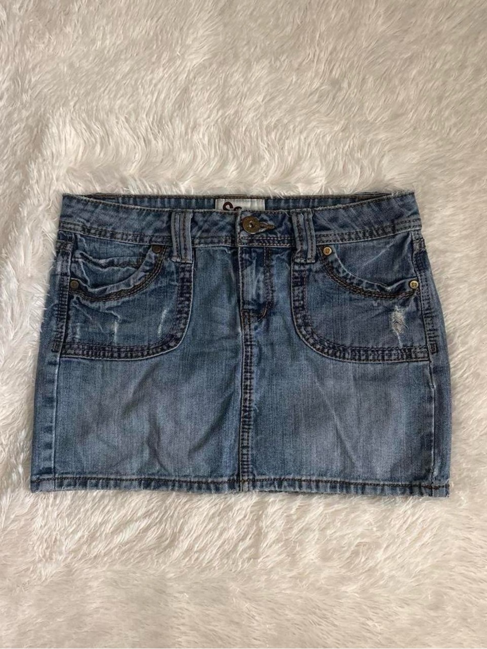 Denim Mini Skirt